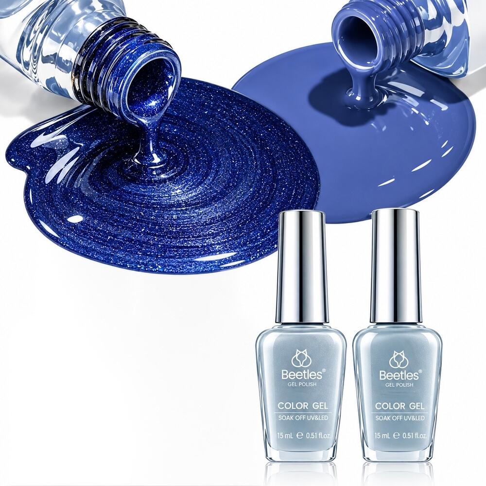 Beetles Uv Gel Shining Night Nail Polish Duo